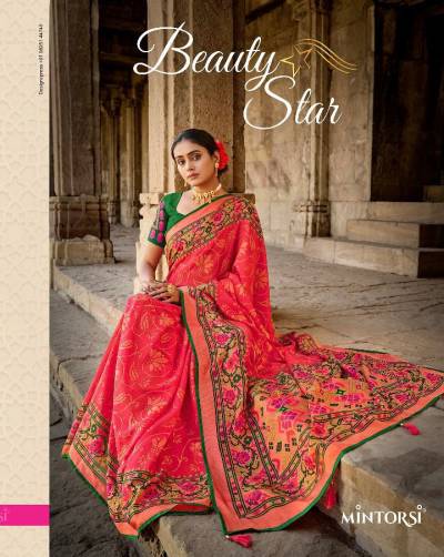 BEAUTY STAR BY MINTORSI PRINTED SAREE WHOLESALER IN SURAT